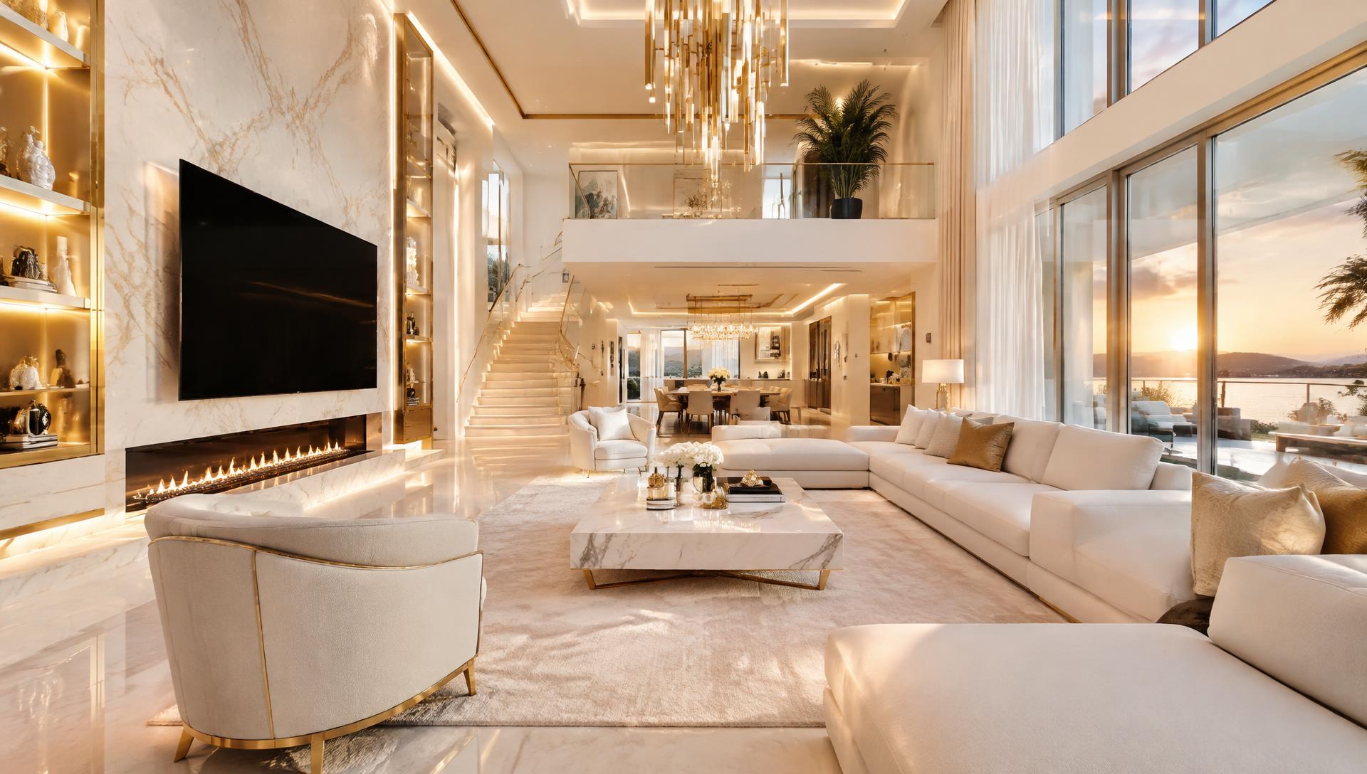 Spotless luxury living room